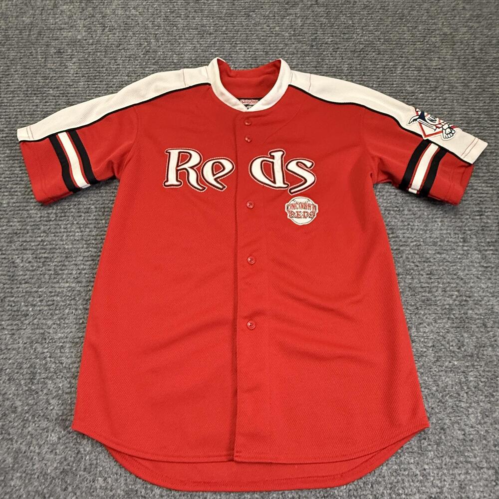 Cincinnati Reds Jersey Boys Large Red MLB Baseball Stitches Jay Bruce 32
